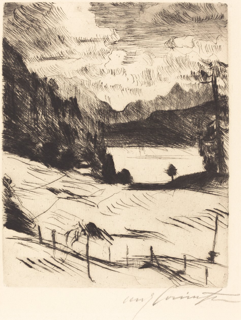 Der Walchensee The Walchensee, 1920. av Lovis Corinth
