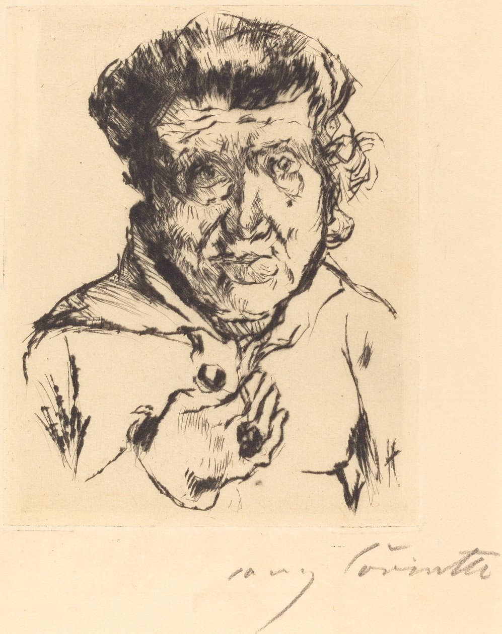 Kunstnerens svigermor av Lovis Corinth
