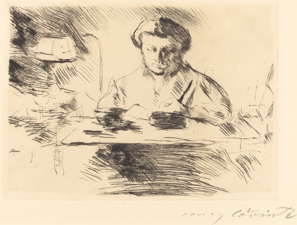Die Gattin (kunstnerens kone) av Lovis Corinth