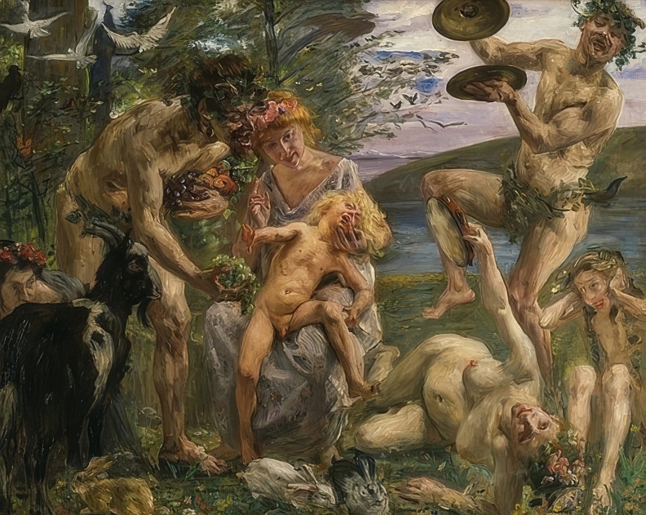 Barndommen til Zeus. 1905-1906 av Lovis Corinth