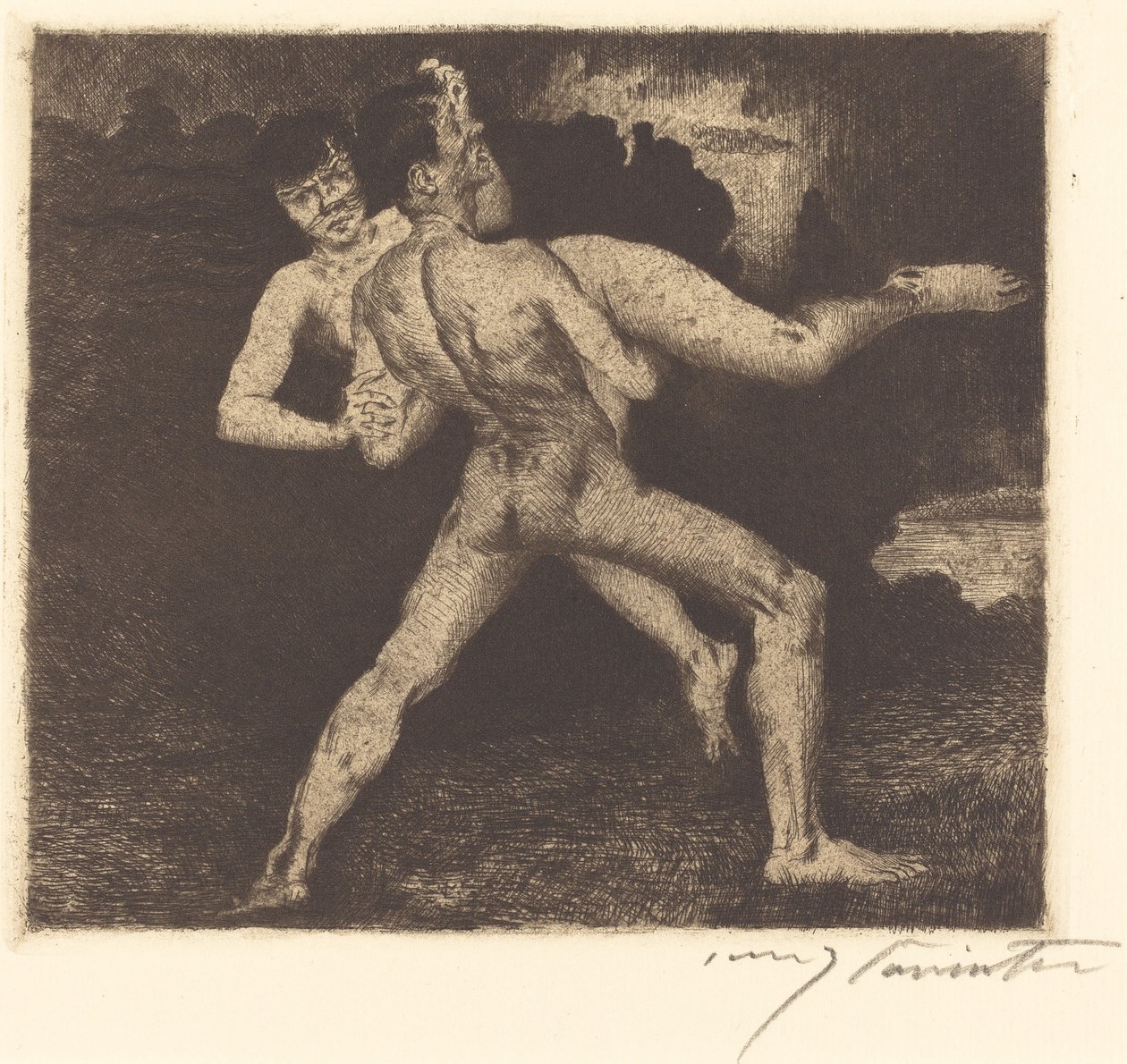 Kidnappingsbortføring, 1894. av Lovis Corinth