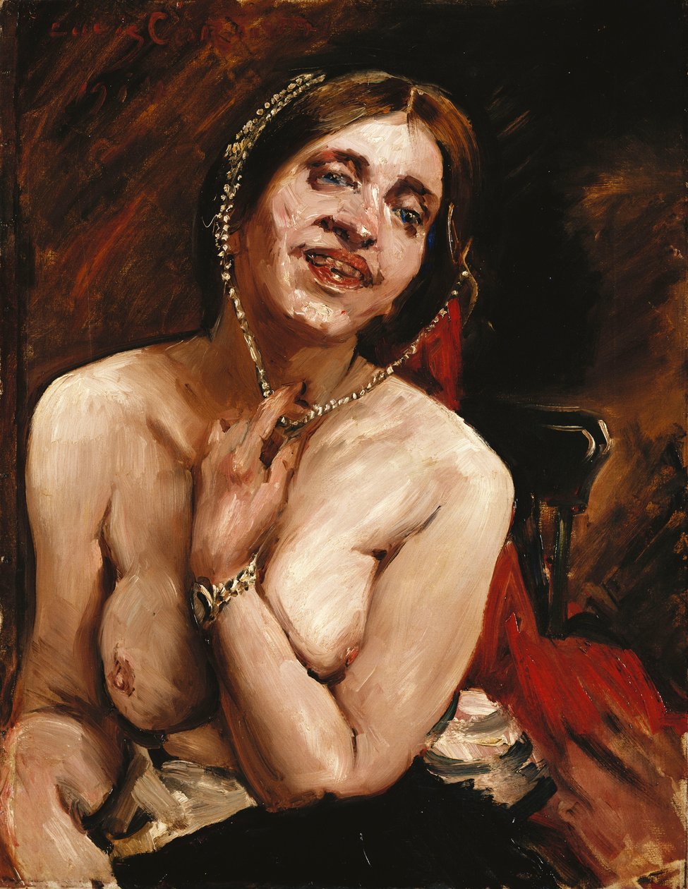 Naken kvinne i lenestolen av Lovis Corinth
