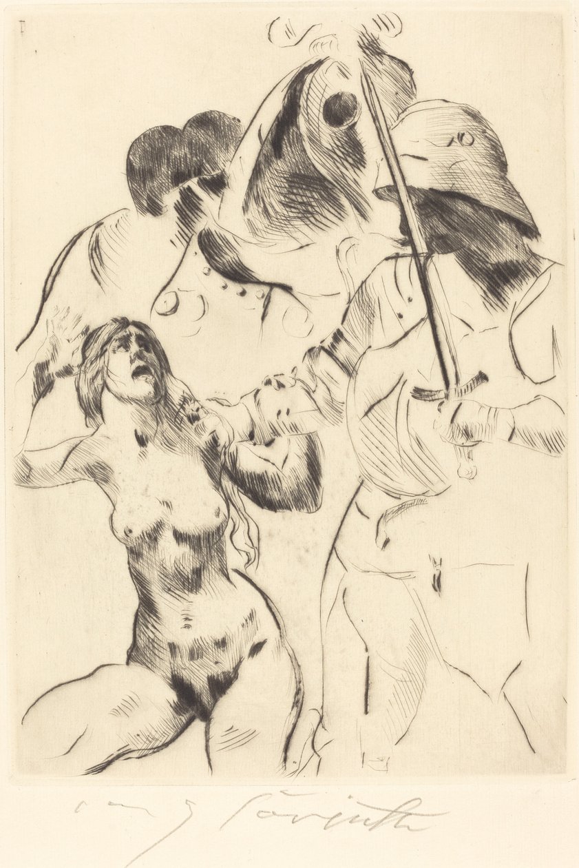 Kvinnebortføring III Bortføring III, 1914. av Lovis Corinth