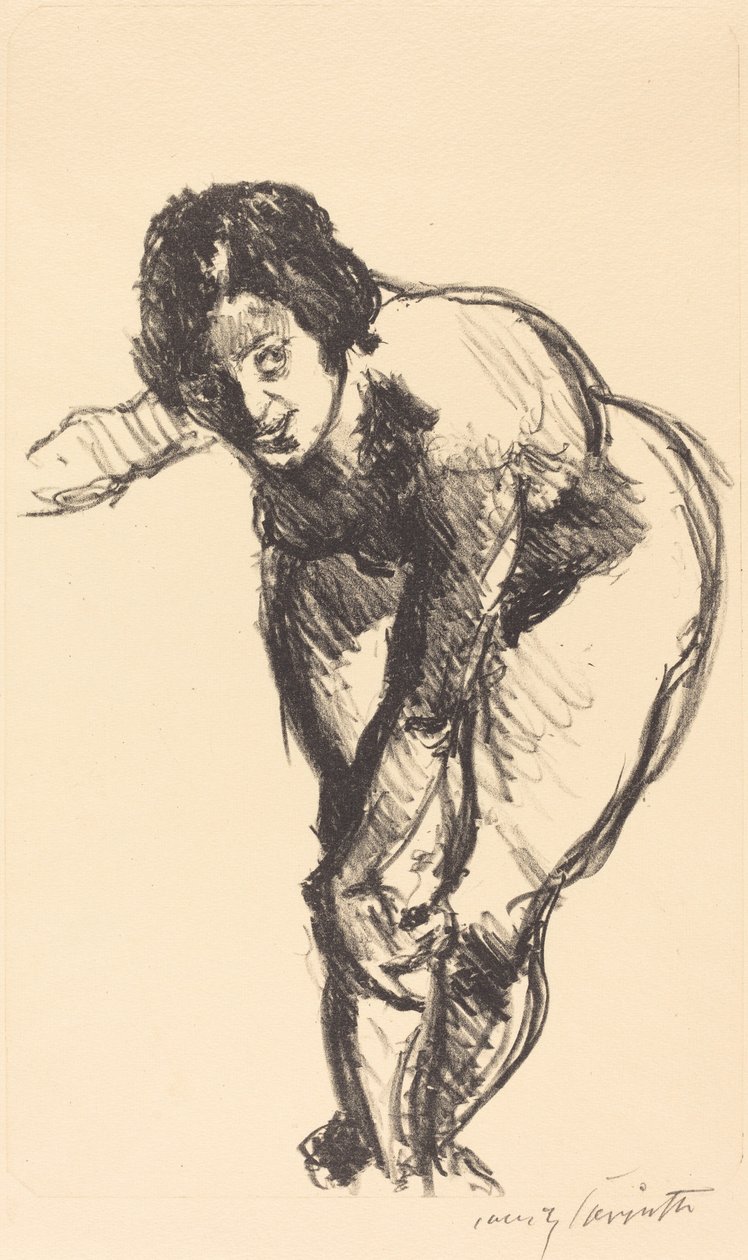 Bøyd naken naken bøyd forover, 1916. av Lovis Corinth