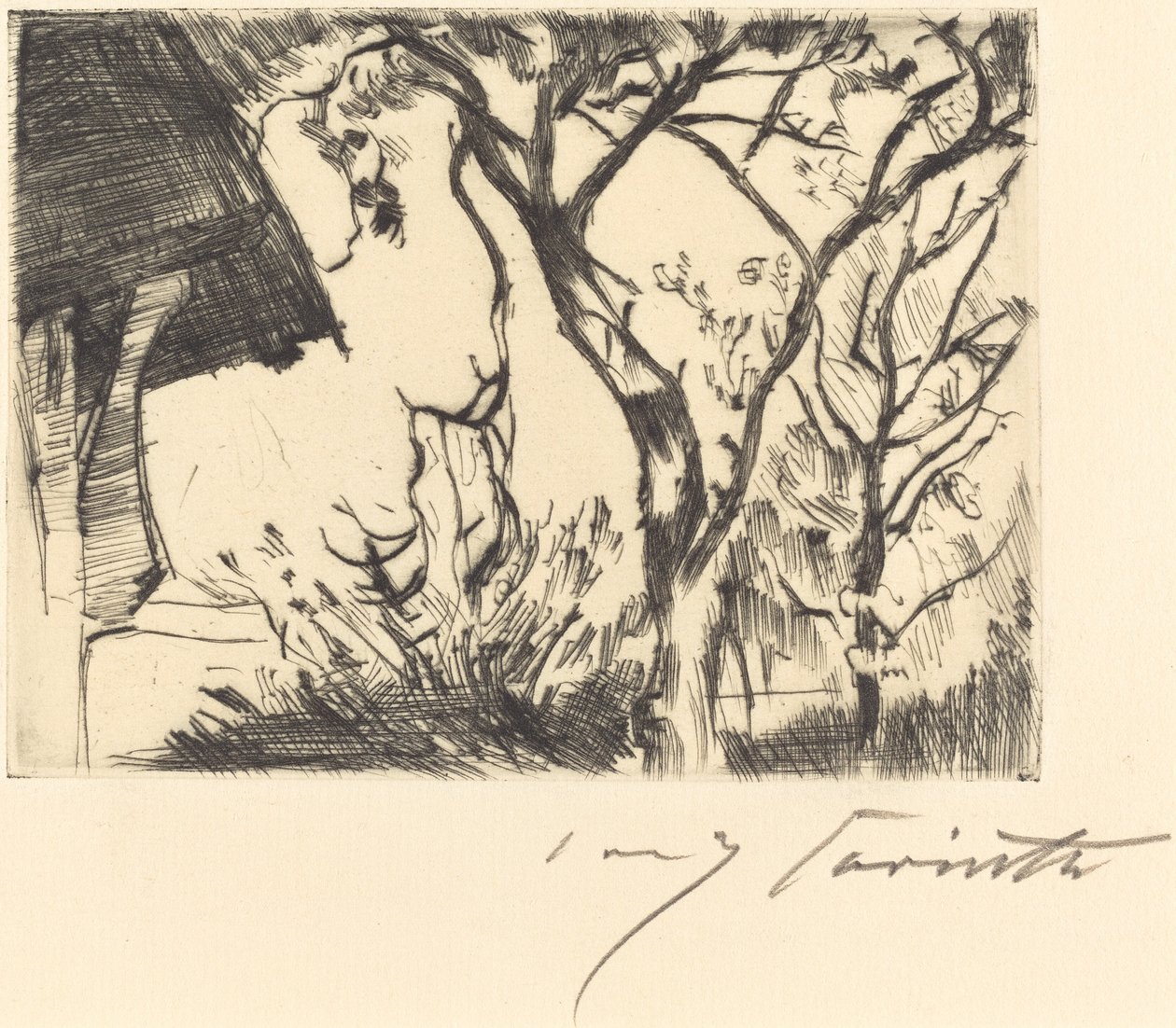 Hausecke Corner of a House, 1918. av Lovis Corinth