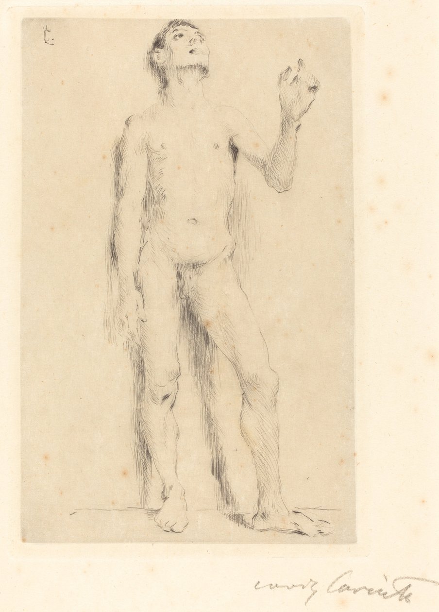 Ung mann naken av Lovis Corinth