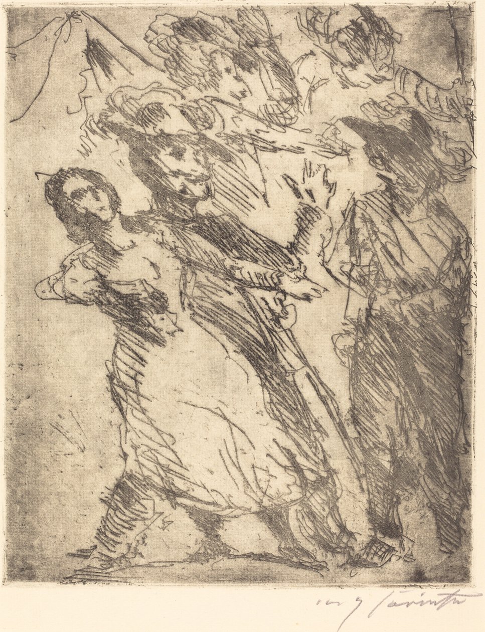 Cavaliers with a Woman Cavaliers with a Woman, ca. 1923 av Lovis Corinth