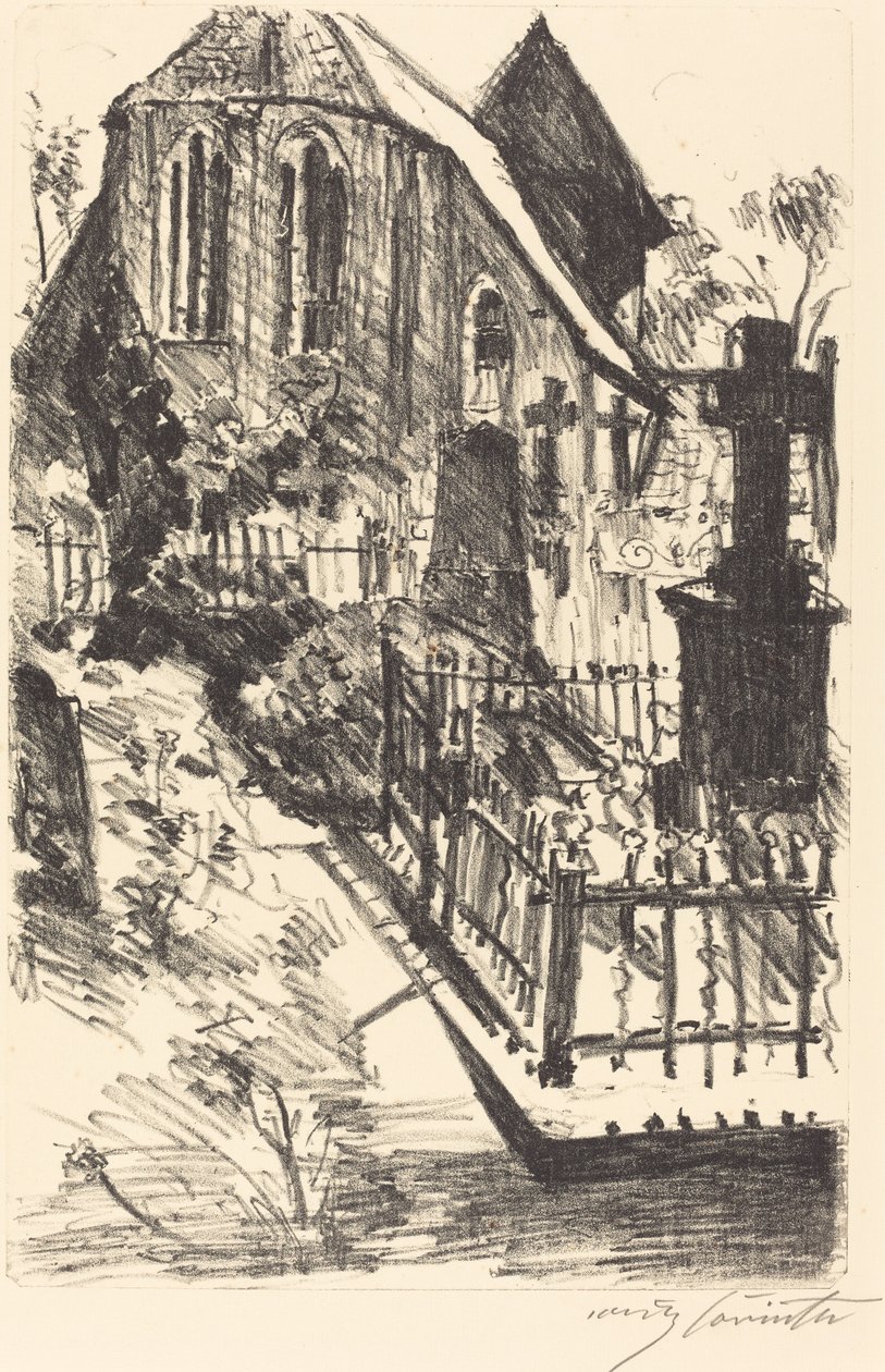 Kirchhof (kirkegård) av Lovis Corinth