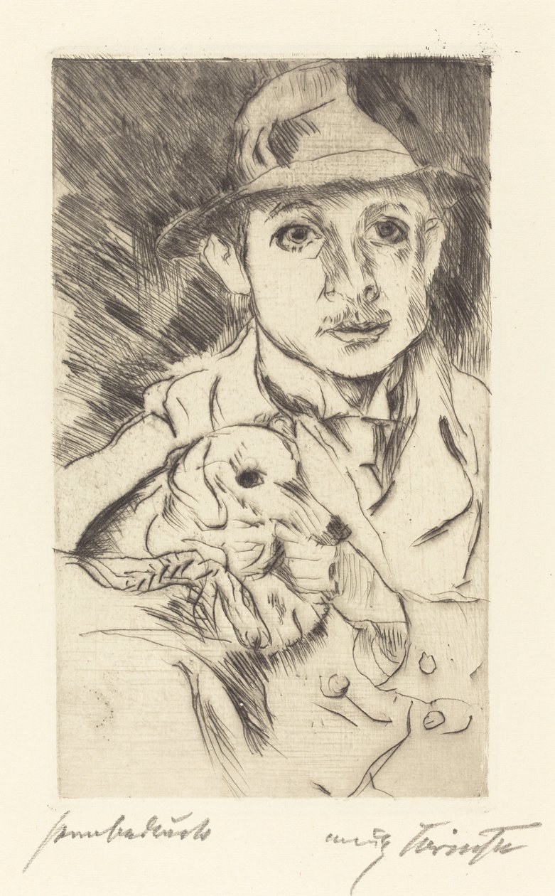 Gutt med hund Gutt med hund, 1915. av Lovis Corinth