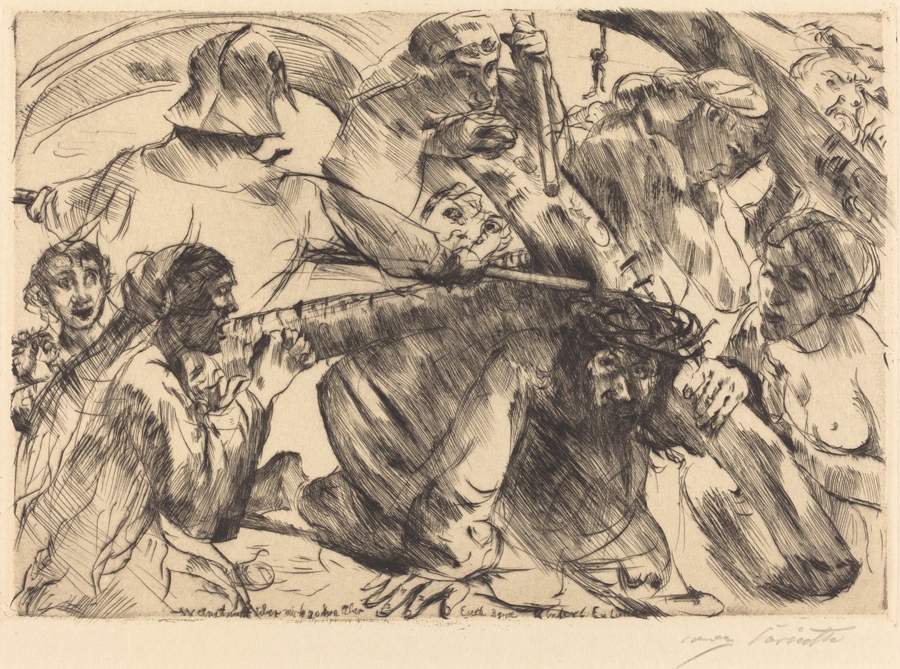 Kristus som bærer korset, 1916. av Lovis Corinth