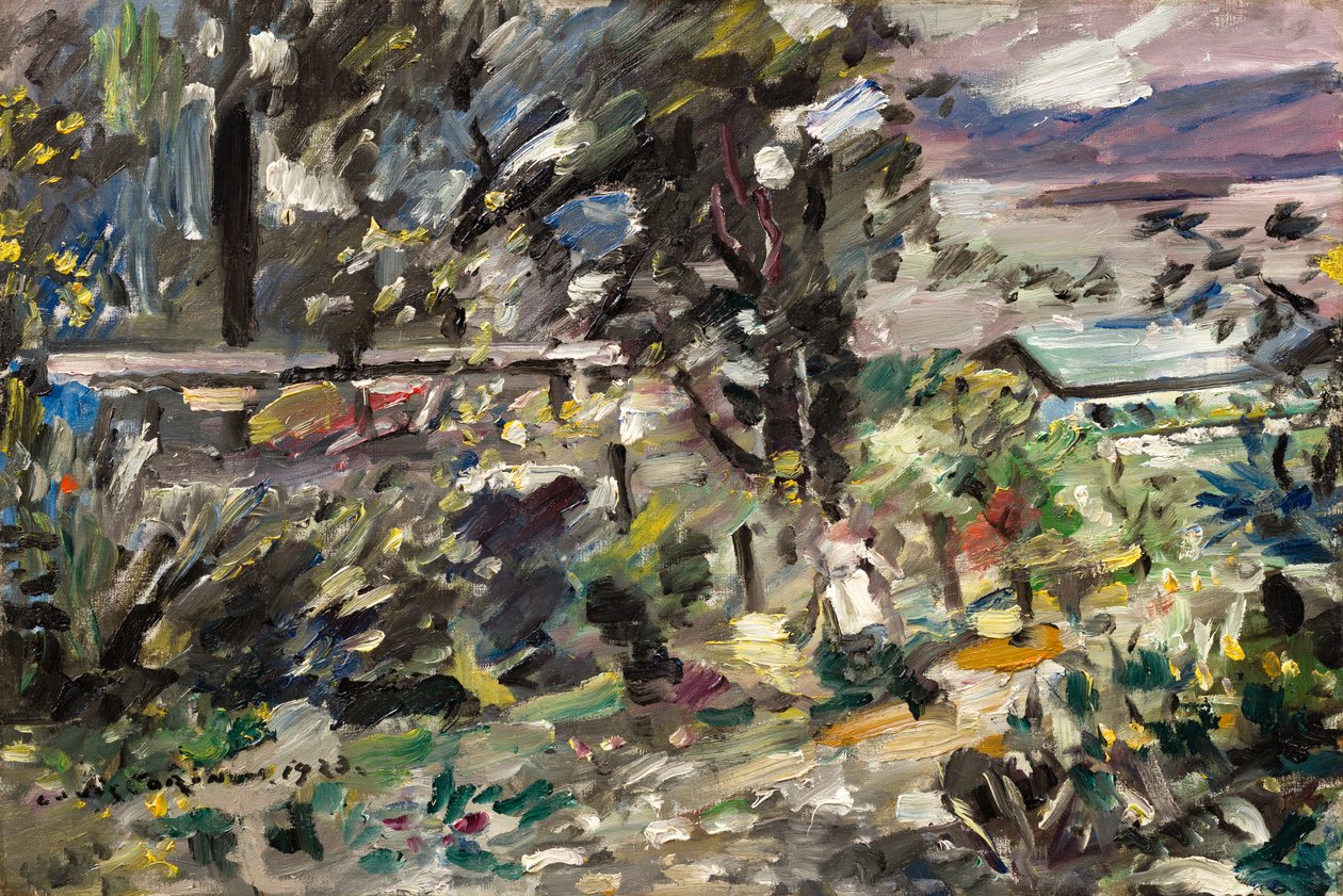 Walchensjøen, sølvsti av Lovis Corinth