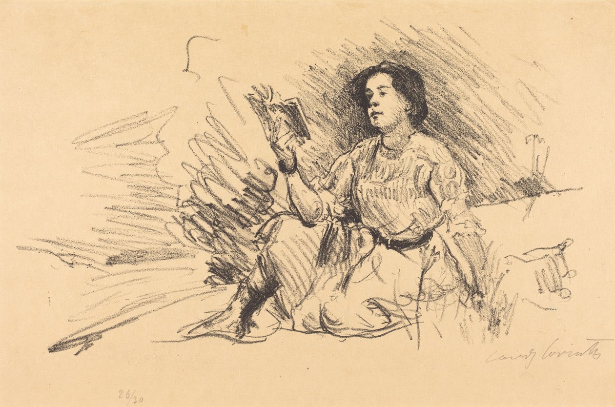Lesende jente av Lovis Corinth