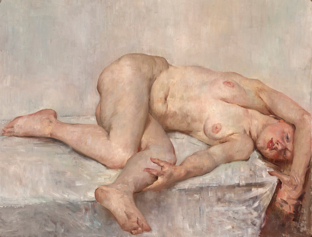 Liggende naken kvinne av Lovis Corinth