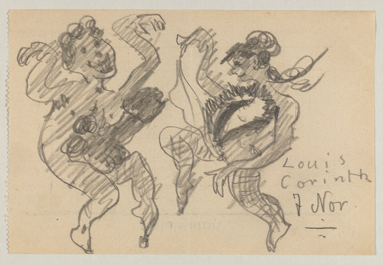 Lovis Corinth og Carl Strathmann av Lovis Corinth