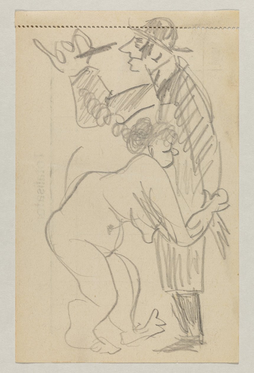 Lovis Corinth og Carl Strathmann av Lovis Corinth