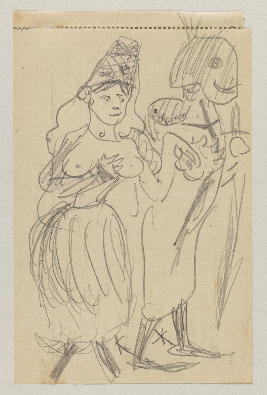 Lovis Corinth og Carl Strathmann av Lovis Corinth