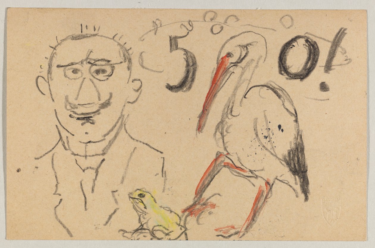 Lovis Corinth til Carl Strathmann: postkort, poststemplet 11. september 1916 av Lovis Corinth