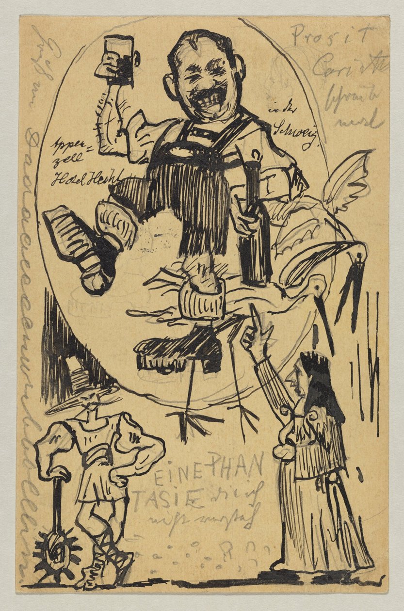 Lovis Corinth til Carl Strathmann: postkort, poststempel 12. juni 1895 (Appenzell) av Lovis Corinth