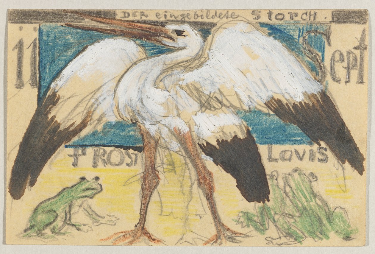 Lovis Corinth til Carl Strathmann: postkort, poststemplet 12. september 1905 av Lovis Corinth