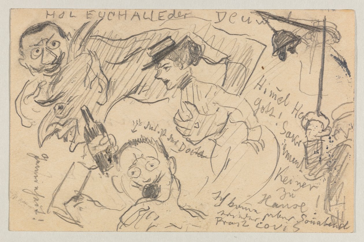 Lovis Corinth til Carl Strathmann: postkort, poststemplet 20. september 1901 av Lovis Corinth