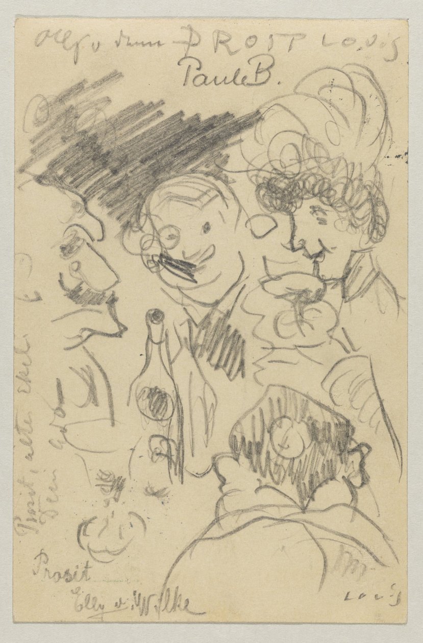 Lovis Corinth til Carl Strathmann: postkort, poststemplet 23. september 1905 av Lovis Corinth