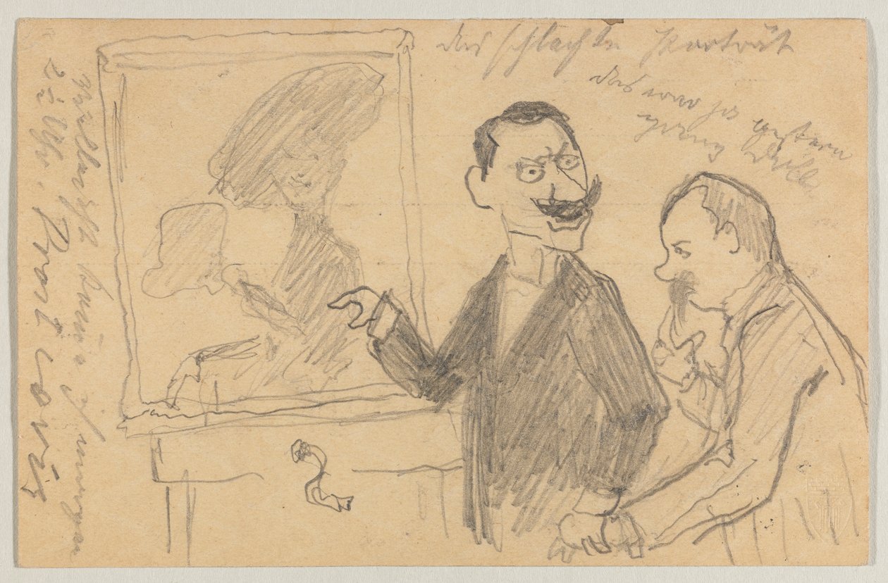 Lovis Corinth til Carl Strathmann: postkort, poststemplet 27. mai 1901 av Lovis Corinth