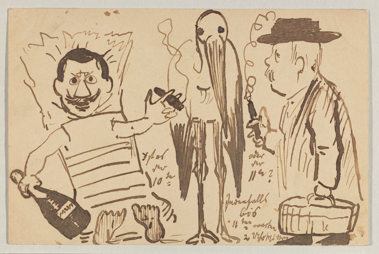 Lovis Corinth til Carl Strathmann: postkort, poststemplet 3. september 1902 av Lovis Corinth
