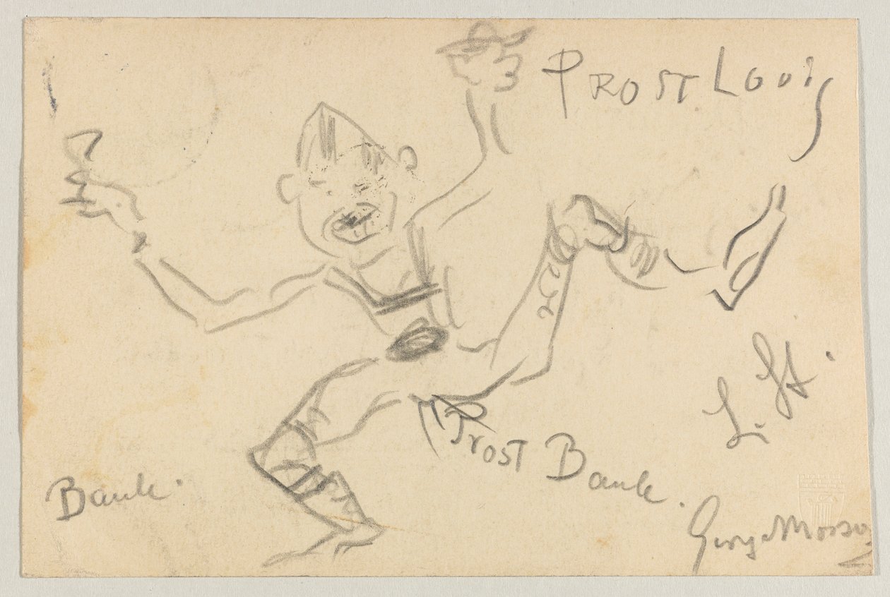 Lovis Corinth til Carl Strathmann: postkort, poststemplet 6. november 1906 av Lovis Corinth