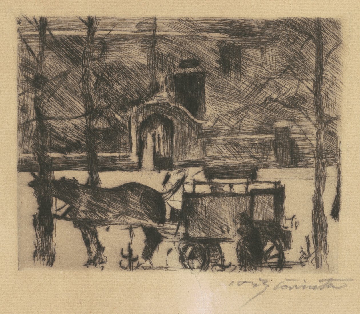 Melkevogn Melkevogn, 1916. av Lovis Corinth