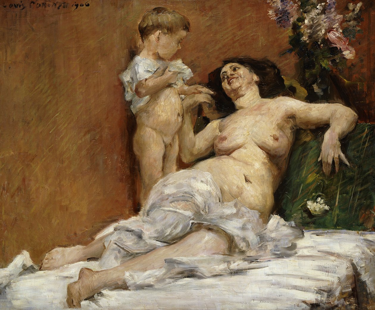 Mor og barn; Mor og barn, 1906 av Lovis Corinth