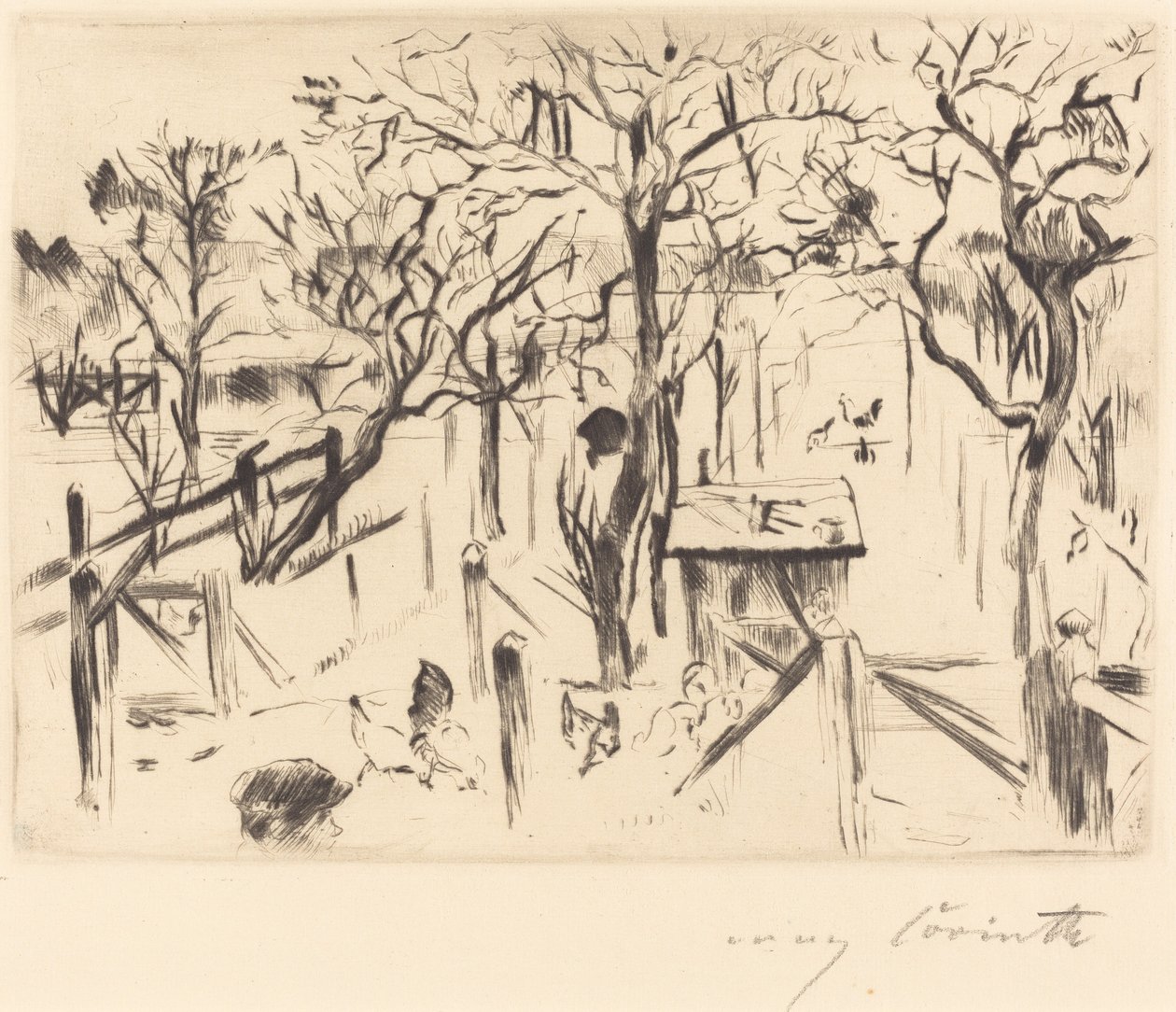 Frukthage i høstens frukthage høsten 1912. av Lovis Corinth