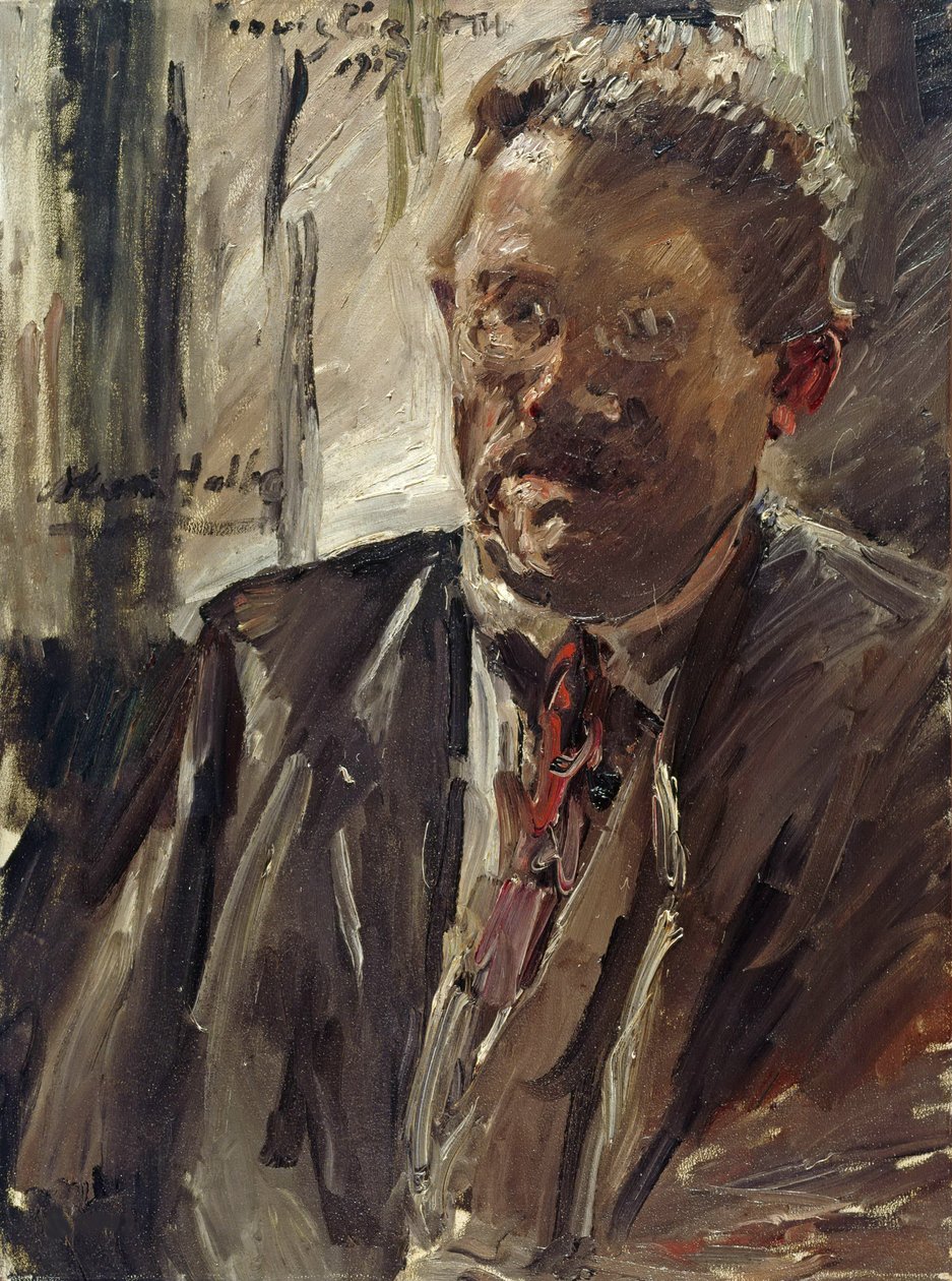 Portrett av Max Halbe 1865-1944, 1917. av Lovis Corinth