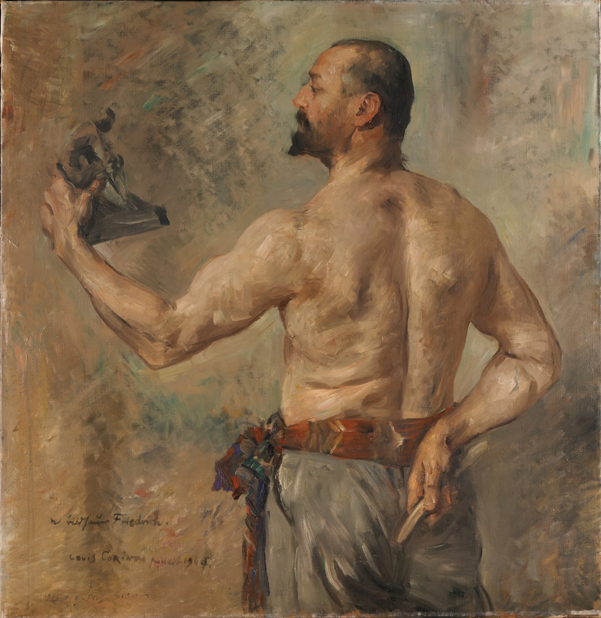 Portrett av billedhuggeren Friedrich av Lovis Corinth