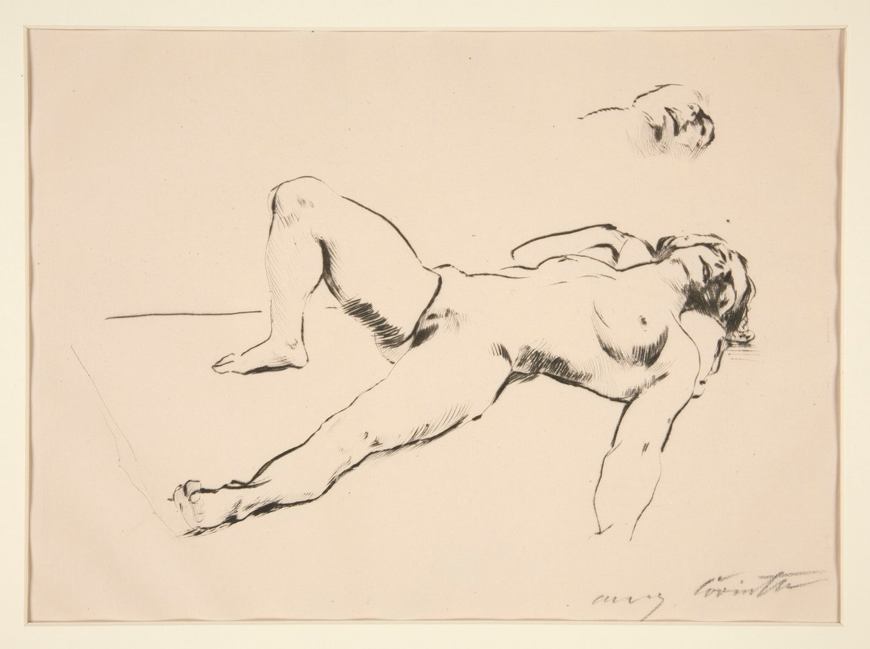 Liggende naken av Lovis Corinth