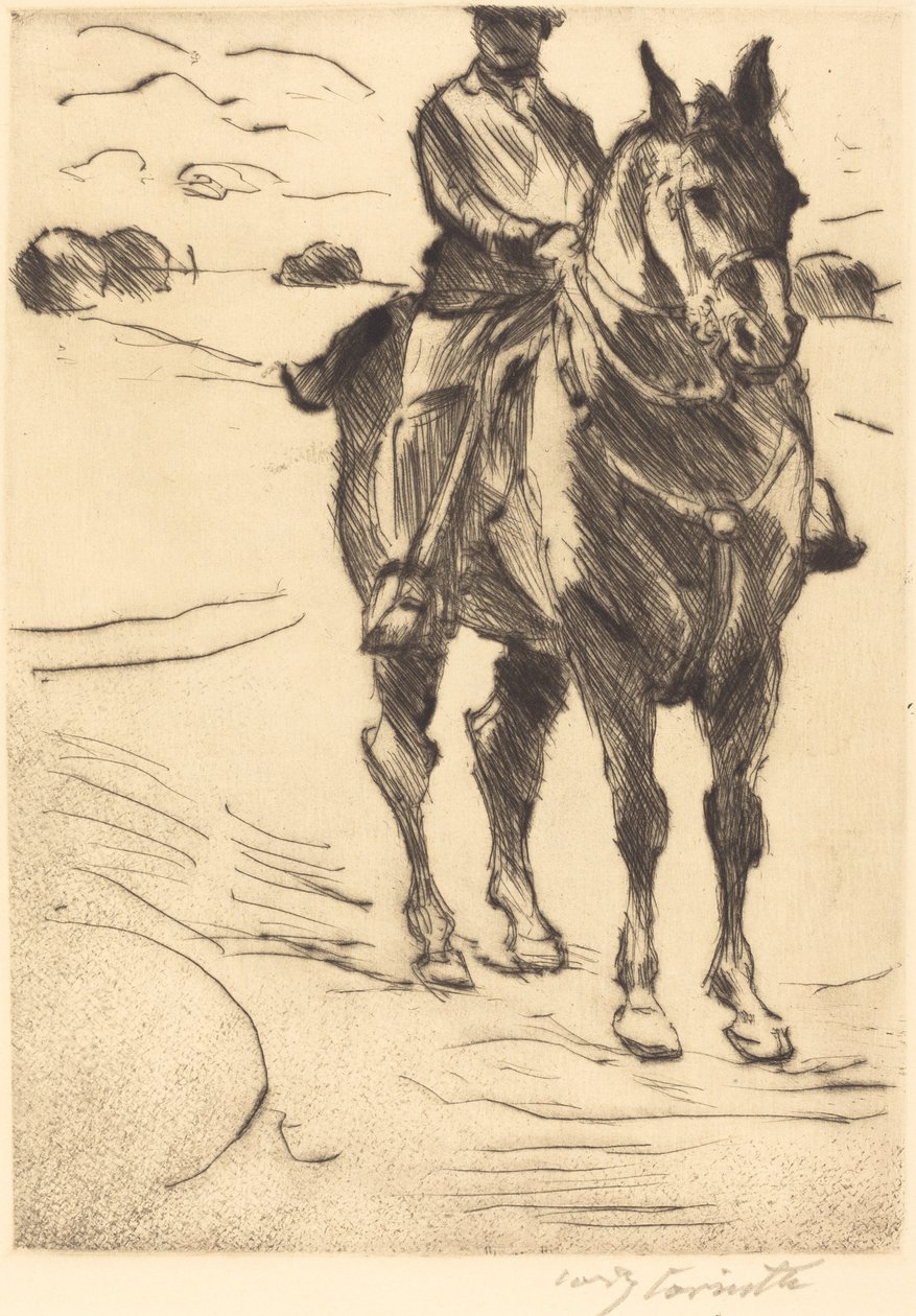 Reiter II (Horseman II) av Lovis Corinth