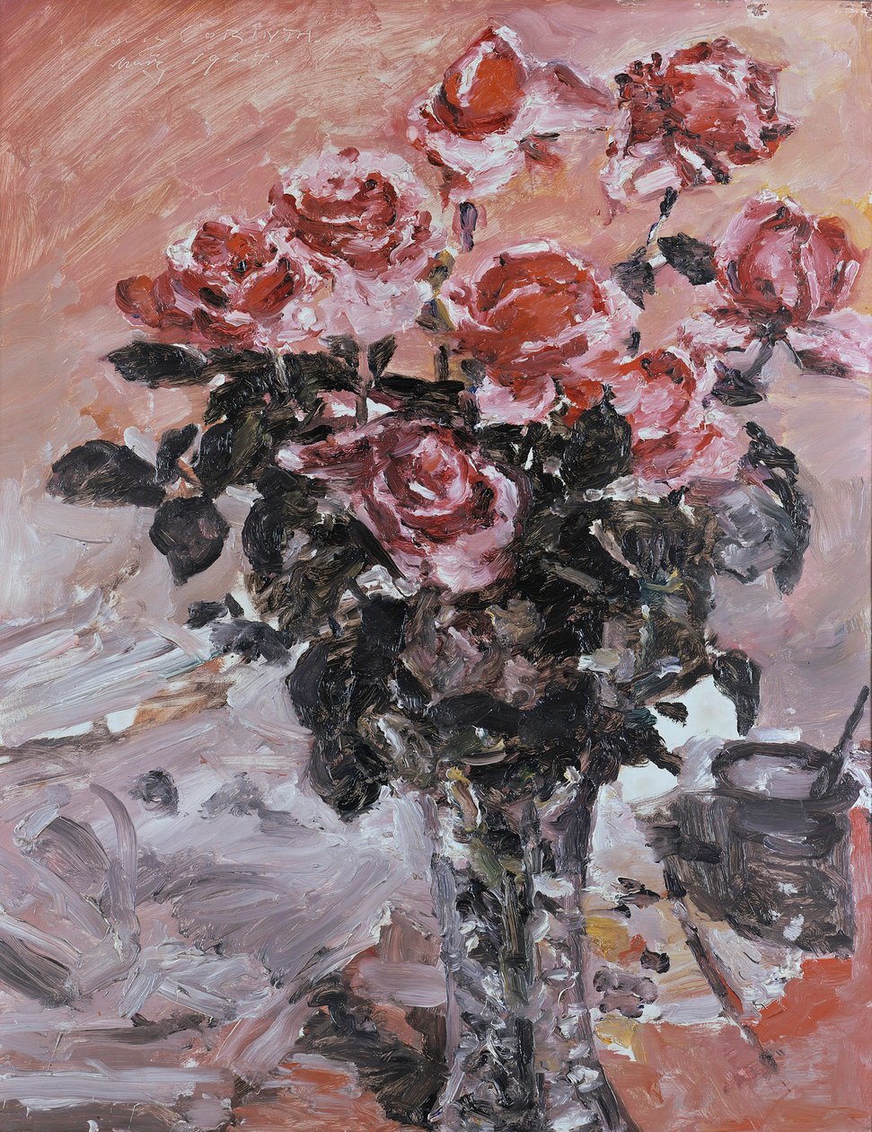 Rosa roser av Lovis Corinth