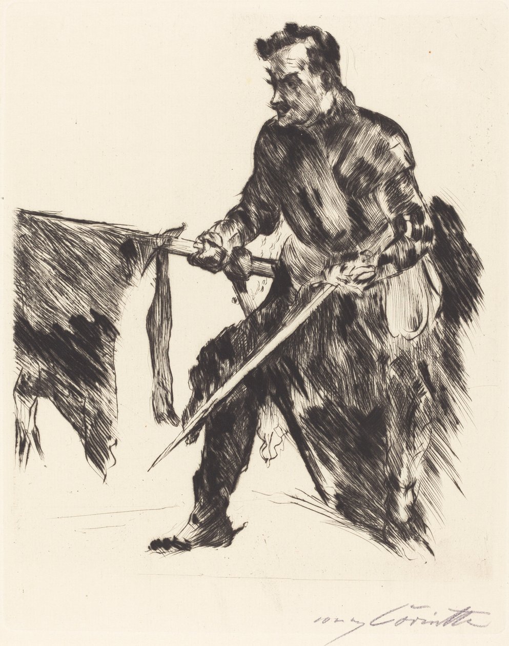 Rudolf Rittner som Florian Geyer Rudolf Rittner som Florian Geyer, 1914. av Lovis Corinth