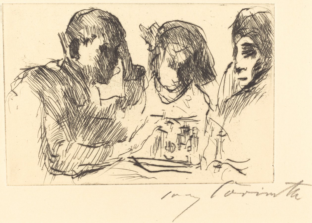 Sjakkspill (sjakkspillere) av Lovis Corinth