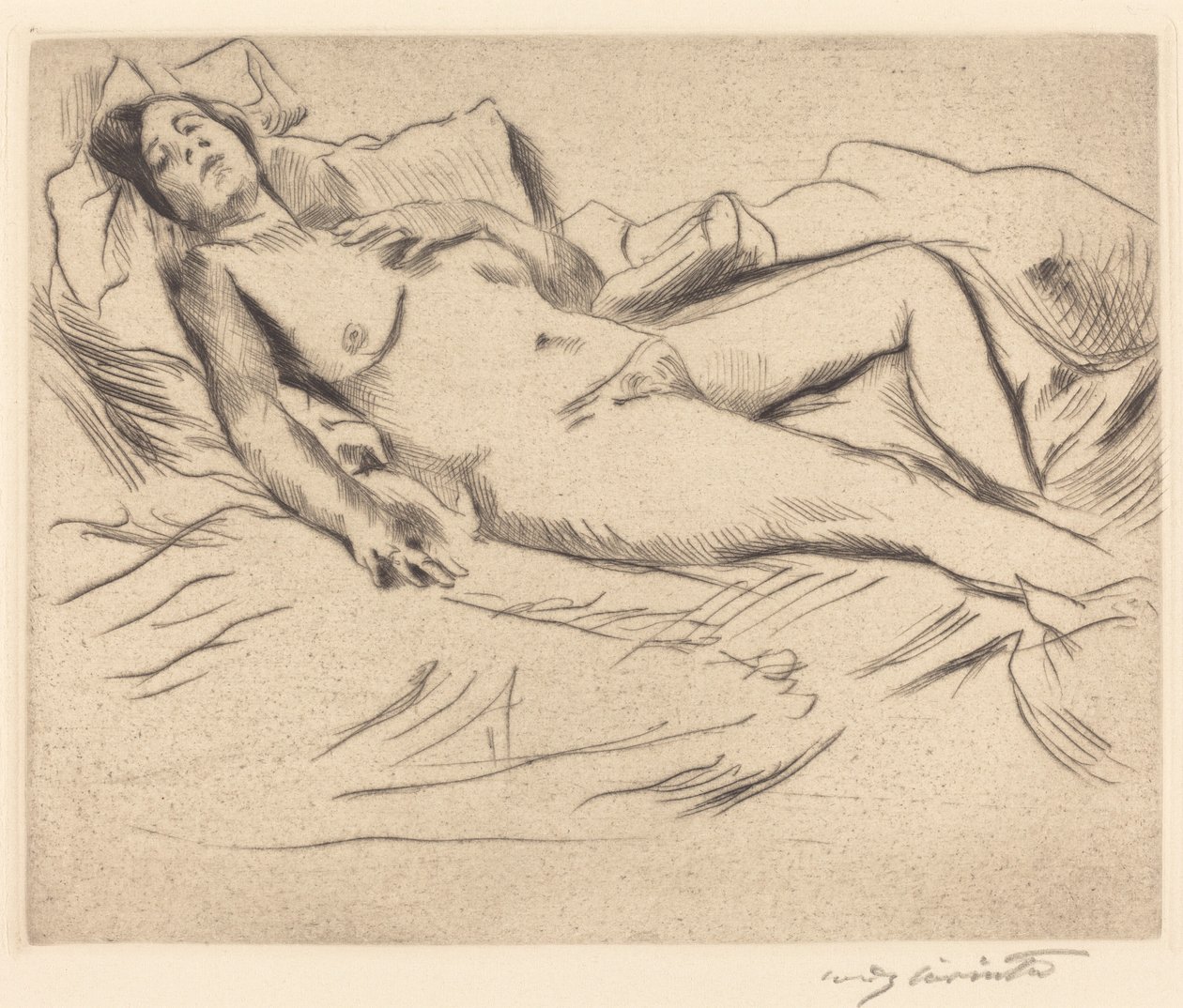 Sovende kvinne av Lovis Corinth