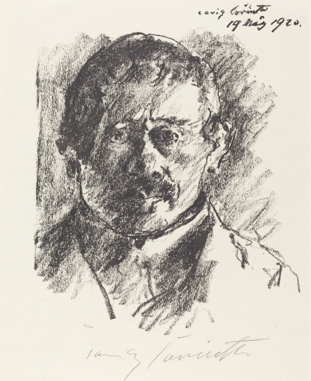 Selvportrett (selvportrett) av Lovis Corinth