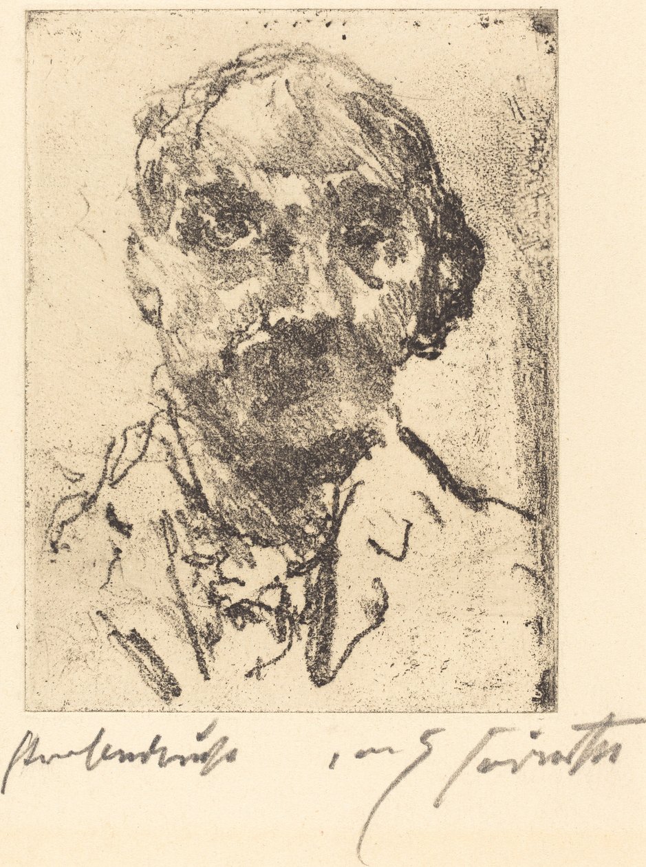 Selvportrett (selvportrett) av Lovis Corinth