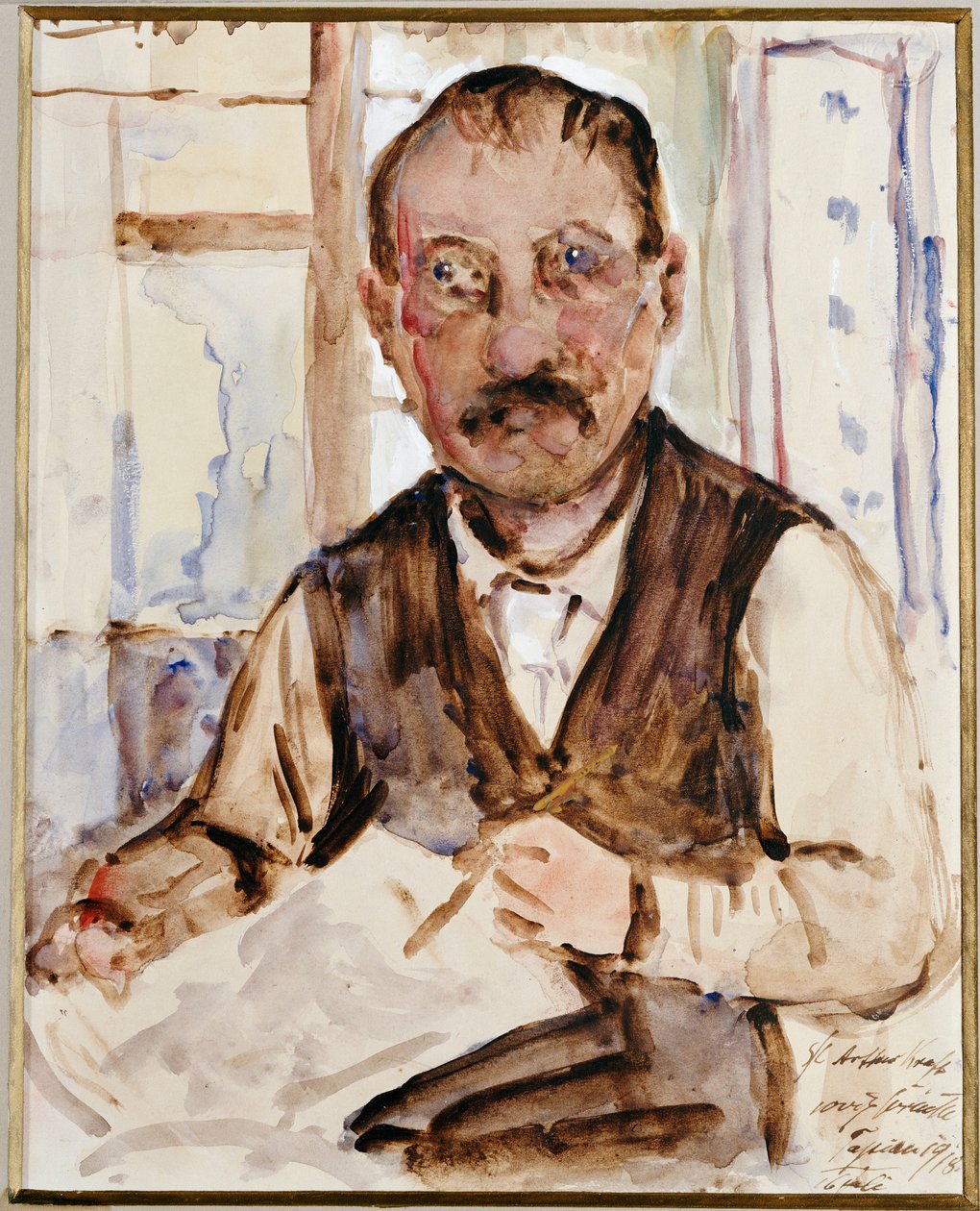 Selvportrett, 1918 av Lovis Corinth