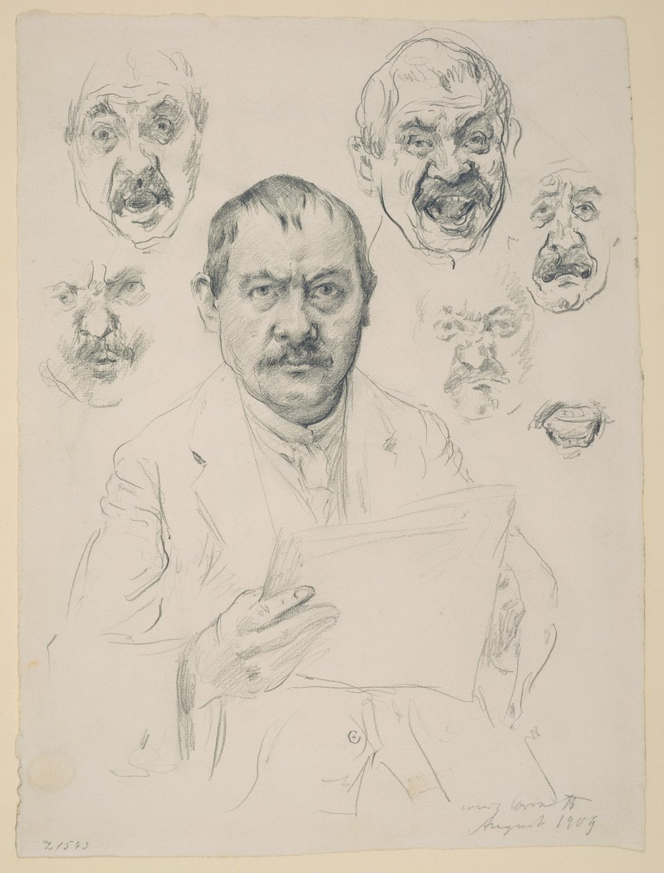 Studier til et selvportrett av Lovis Corinth