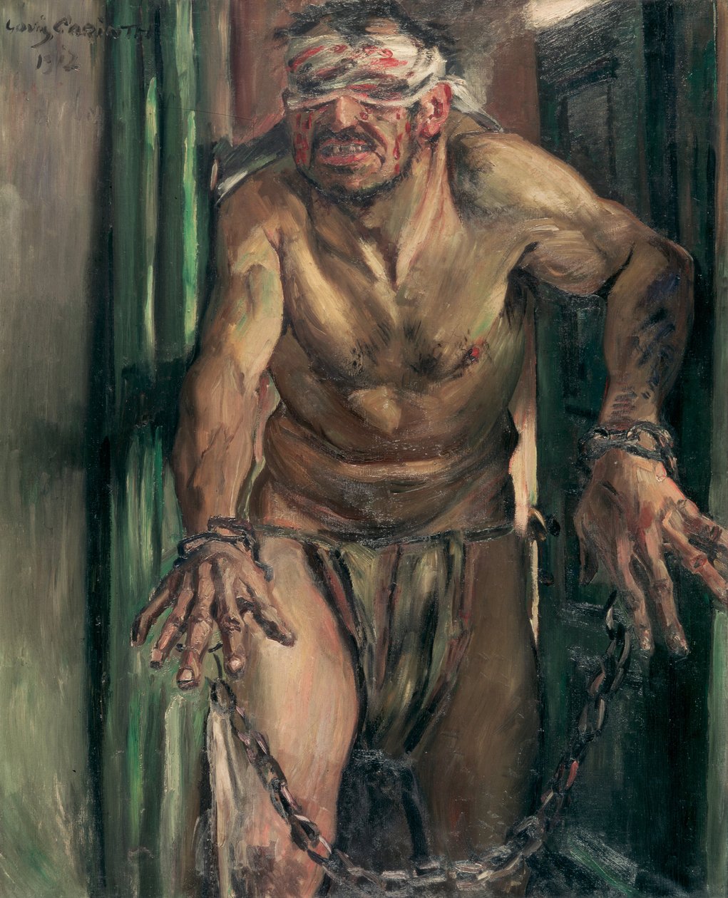 The Blinded Samson, 1912 av Lovis Corinth