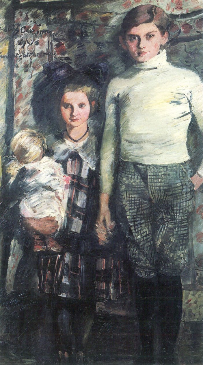 Thomas og Wilhelmine - kunstnerens barn av Lovis Corinth