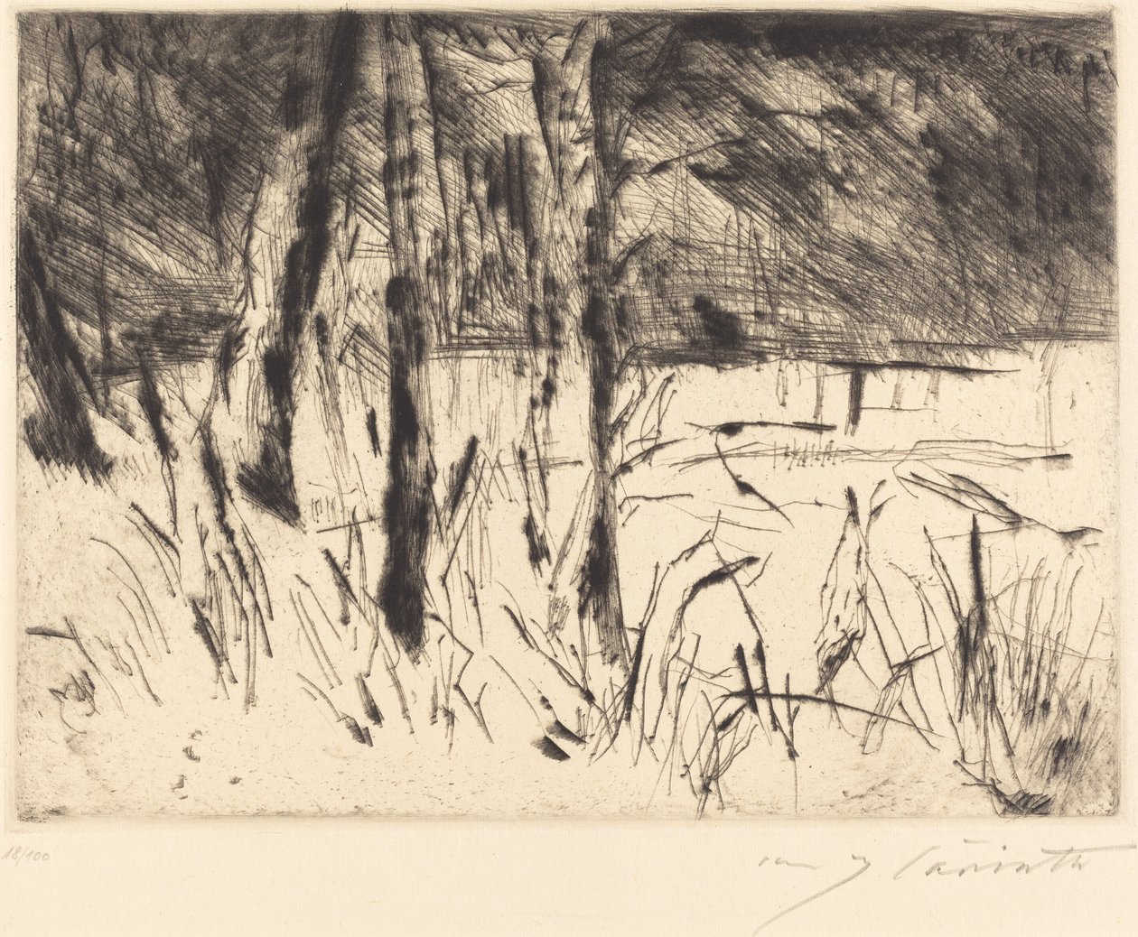Tiergarten zoologiske hage, 1922. av Lovis Corinth