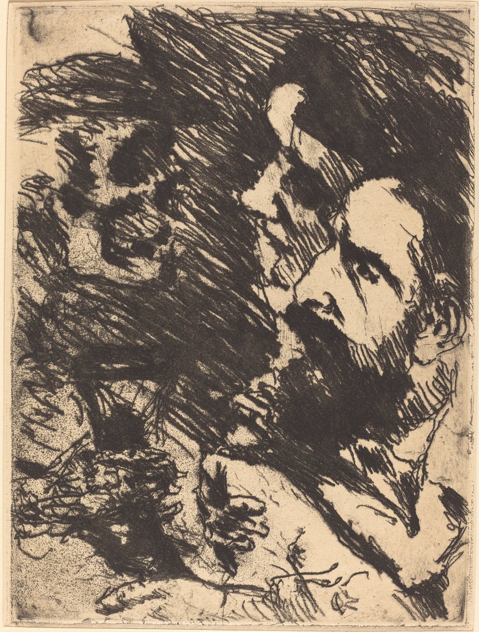 Tod bei Strucks Death Visits the Strucks, 1921 publisert 1922. av Lovis Corinth