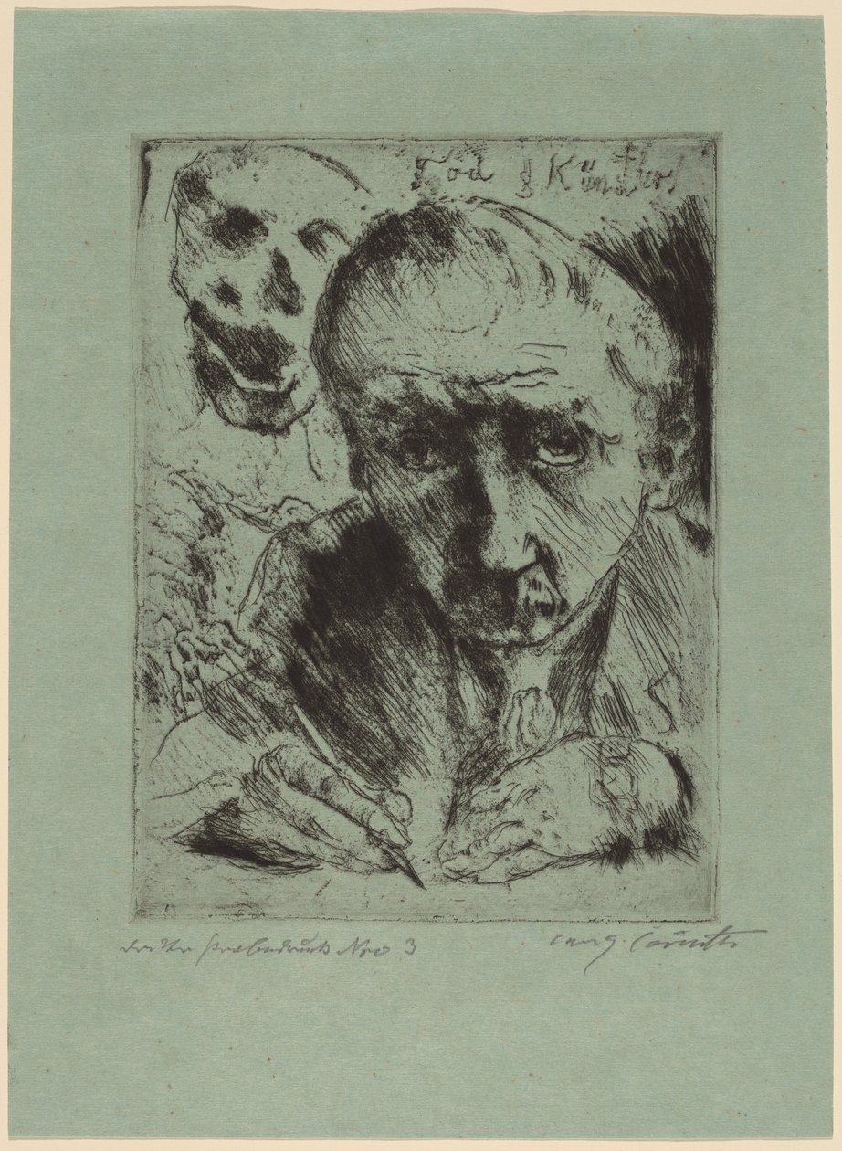 Døden og kunstneren av Lovis Corinth