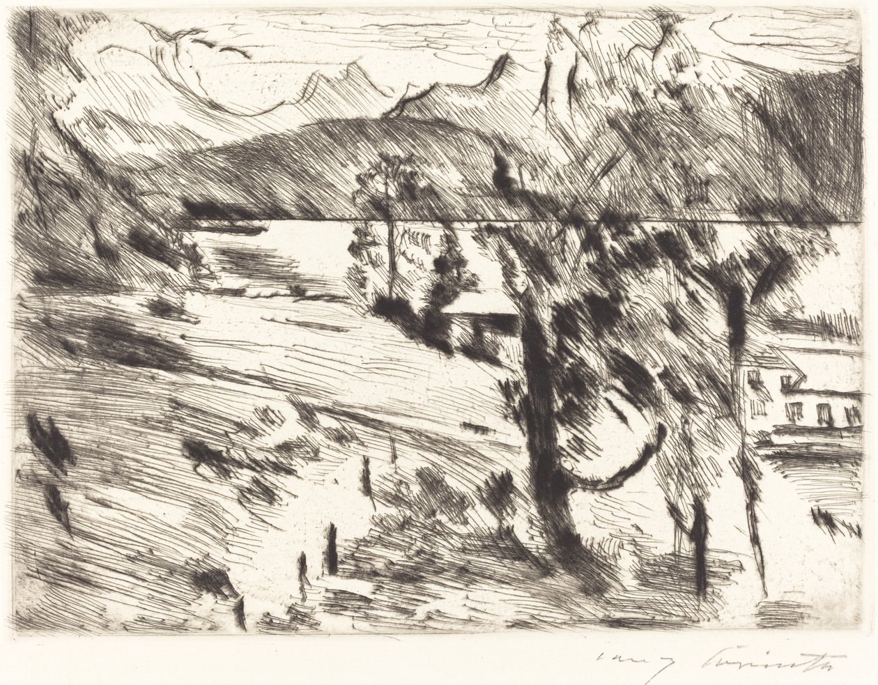Walchensee landschaft Walchensee landskap, 1919. av Lovis Corinth
