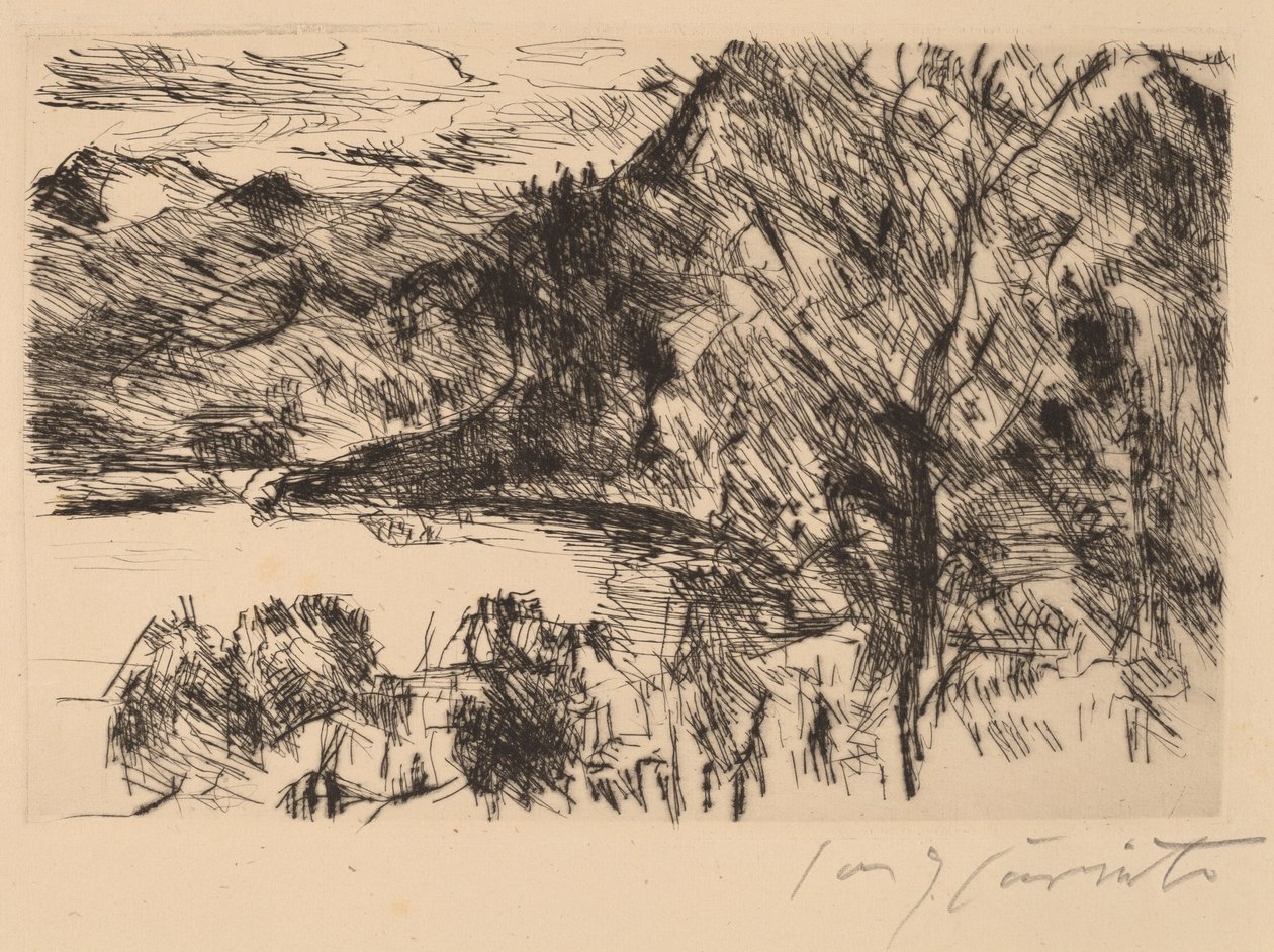Walchensee mit Jochberg (Walchensee med Jochberg) av Lovis Corinth